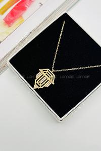 Gold Gold Straight Necklace