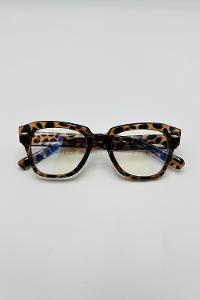 Lamelif İnes Leopar Çerçeve Şeffaf İmaj Gözlük