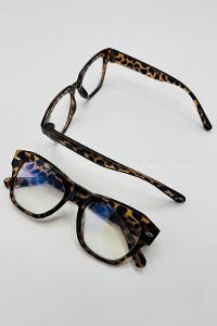 Lamelif İnes Leopar Çerçeve Şeffaf İmaj Gözlük