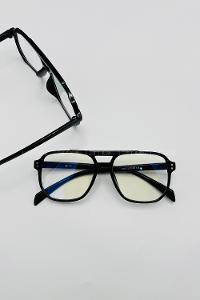 Lamelif Oly Siyah Çerçeve Şeffaf İmaj Gözlük