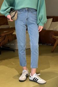 Lamelif Açık Mavi Mom Jean Pantolon