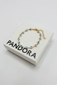 Lamelif Beyaz Kalp Nazar Boncuklu Zarif Bileklik