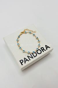 Lamelif Beyaz Kalp Nazar Boncuklu Zarif Bileklik