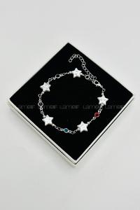 Lamelif Gümüş Yıldız Zarif Bileklik