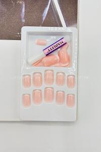 Lamelif Gold Beauty French Takma Tırnak 24 lü Pudra