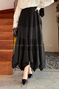 Black Linen Skirt Skirt