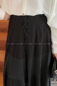 Black Linen Skirt Skirt