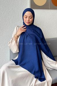 Lamelif Comfort Pamuk Şal Gece Mavisi