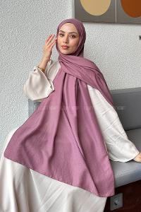 Lamelif Comfort Pamuk Şal Gül Kurusu