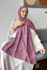 Lamelif Comfort Pamuk Şal Gül Kurusu