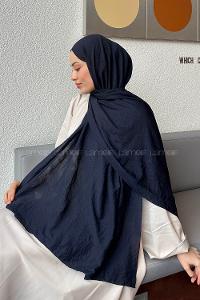 Lamelif Comfort Pamuk Şal Lacivert