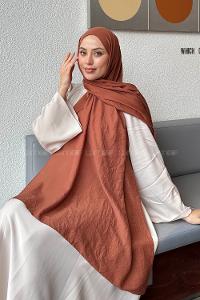 Lamelif Comfort Pamuk Şal Tarçın