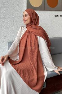 Lamelif Comfort Pamuk Şal Tarçın