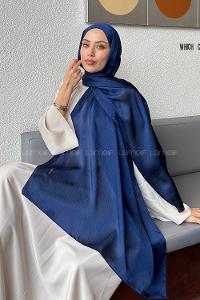 Lamelif Janjan Şal Gece Mavisi