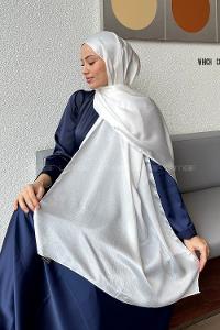 Lamelif Janjan Şal Kırık Beyaz