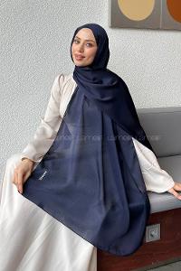 Lamelif Janjan Şal Koyu Lacivert