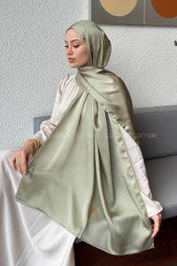 Mint Green Cotton Fabric Straight Shawl