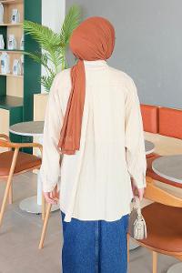 Lamelif Paris Tesettür Gömlek Bej