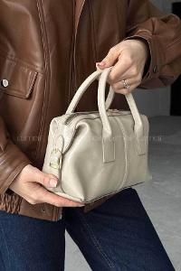 Lamelif Jennie Model Deri Kadın El Ve Omuz Çantası Vizonrengi