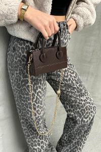 Bitter Brown Without Accessories Skin Hand Bag Arm Bag Bag