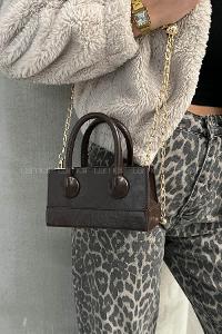 Bitter Brown Without Accessories Skin Hand Bag Arm Bag Bag
