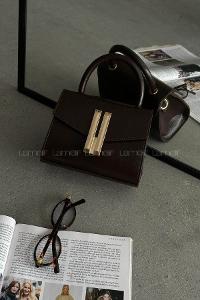 Lamelif Montanna Model Kadın El Ve Omuz Çantası Acı Kahve