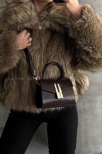 Lamelif Montanna Model Kadın El Ve Omuz Çantası Acı Kahve