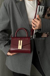 Lamelif Montanna Model Kadın El Ve Omuz Çantası Bordo