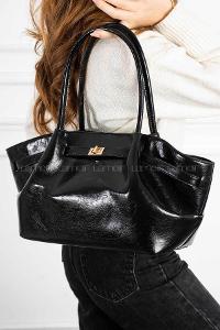 Lamelif Suni Deri Kemer Detaylı Else Kadın Kol Çanta Siyah