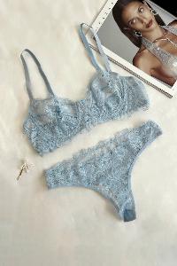 Lamelif Dantel Bralet Takım Desteksiz