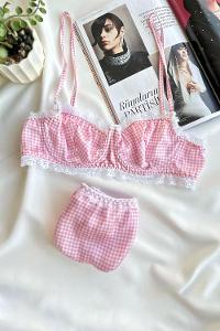 Lamelif Jasmin Dantelli Saten Takım