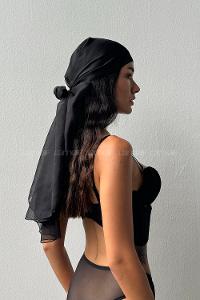 Lamelif  Simli Dantelli Büstiyer Destekli Takım