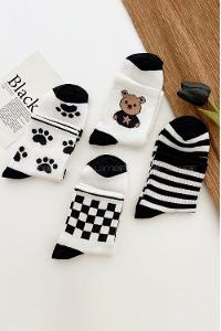 White Black Sock