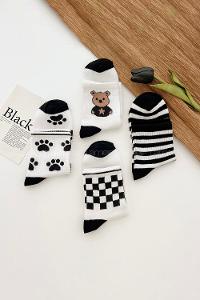 White Black Sock