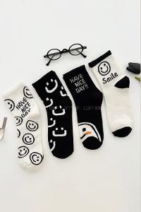 Lamelif 4lü Smile Kolej Çorap
