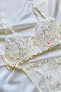 White Cotton Fabric Underwire Support 