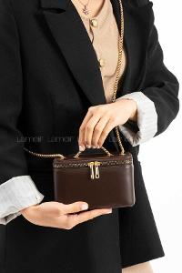 Lamelif Roxy Model Kadın El Ve Omuz Çantası Acı Kahve