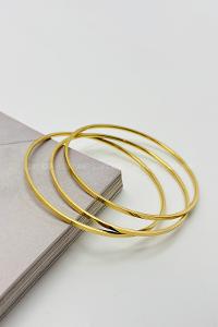 Lamelif Gold Çelik 3lü Ajda Bileklik