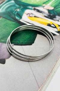 Lamelif Gümüş Çelik 3lü Ajda Bileklik