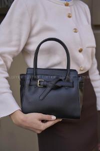 Lameli Mini Kemer Detaylı El Ve Omuz Çantası Siyah