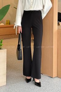 Lamelif Krep Pantolon Siyah