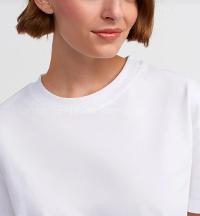 White Crew Neck Short Arm Cotton Fabric Unprinted T-shirt