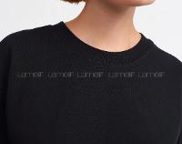 Black Crew Neck Short Arm Cotton Fabric Unprinted T-shirt