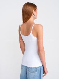 White Crew Neck Short Arm Cotton Fabric Unprinted T-shirt