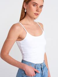 White Crew Neck Short Arm Cotton Fabric Unprinted T-shirt