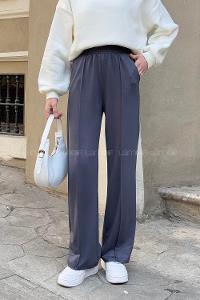 Lamelif Çıma Detaylı Eşofman Altı Antrasit