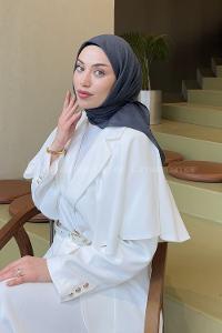 Lamelif Bambu Eşarp Antrasit