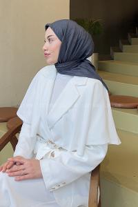 Lamelif Bambu Eşarp Antrasit