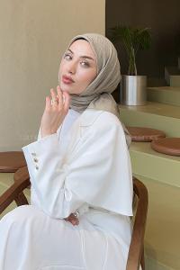 Lamelif Bambu Eşarp Koyu Bej