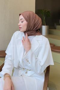 Lamelif Bambu Eşarp Sütlü Kahve